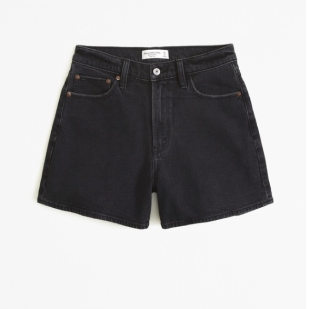 Abercrombie & Fitch Curve Love Black Denim Women's Shorts